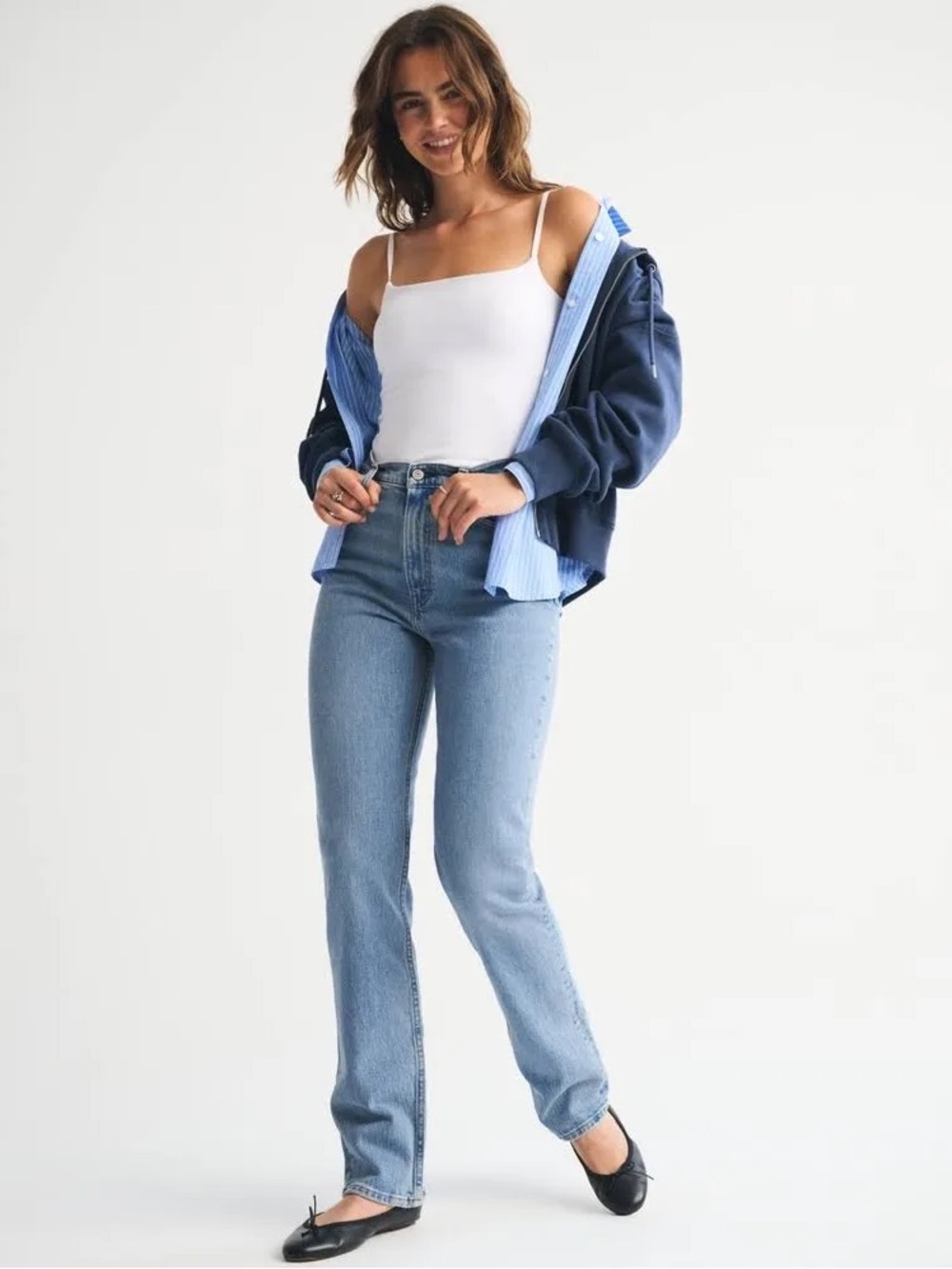 ABERCROMBIE 90s Straight Ultra High Rise Denim